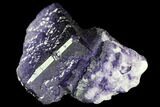 Purple Cubic Fluorite Crystal Cluster - Morocco #108704-1